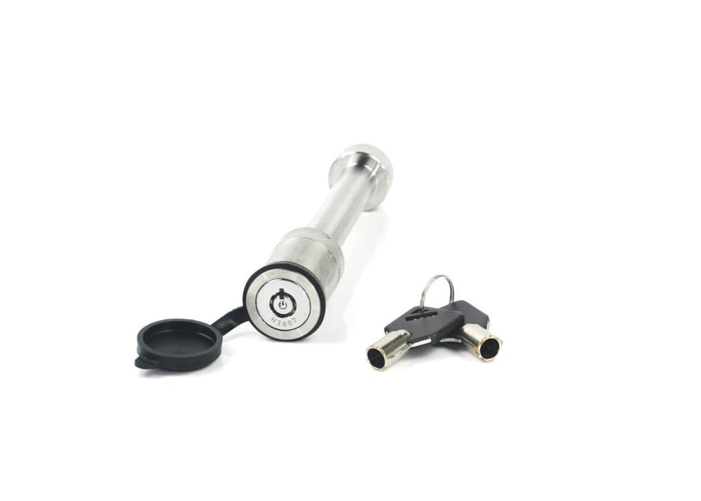 Weigh Safe hitch pin front view showing secure locking benefit