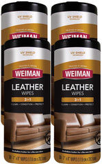 Weiman front packaging showing four bottles benefiting car interior care