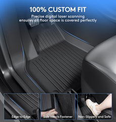 Wekar rear liner across Model Y rear bench protecting carpet