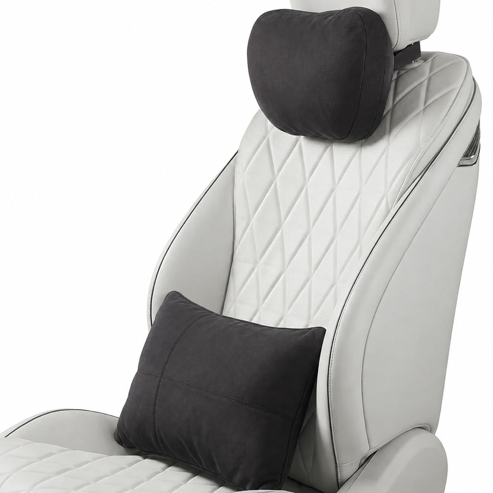 WELBRIT front view of neck and lumbar pillows showing complete set and neat finish