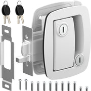 WELLUCK front paddle deadbolt showing durable metal face and latch benefit