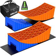 WELLUCK kit front view showing ramps chocks mats in storage case for easy packing