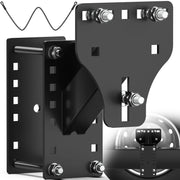 WELLUCK front view mounted bracket showing secure spare tire fit and stability