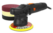 WEN dual action polisher front view showing compact head and control for easier handling