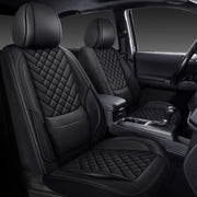 WENNFOUR front seat covers installed showing clean truck interior and protection