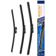 wenyant front packaging showing set of three blades and benefits of correct fit