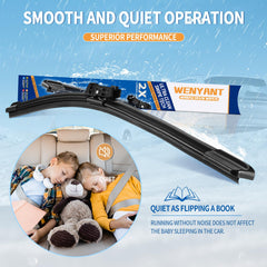 wenyant blade being installed on windshield arm for easy DIY replacement