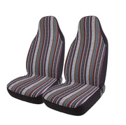 West Coast Auto front view of Baja blanket seat cover showing pattern and fit