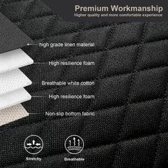 West Llama linen texture close-up shows breathable weave and comfort