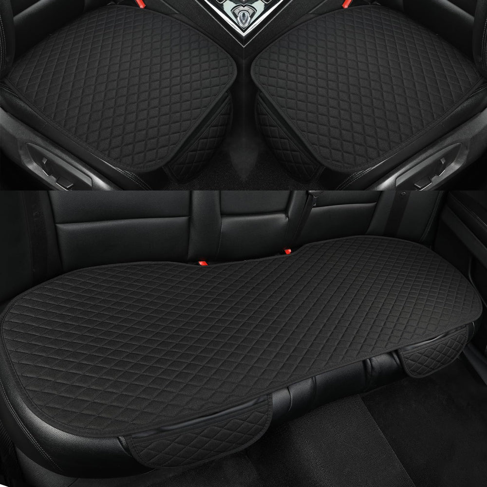 West Llama front seat pad front view shows neat fit and protection