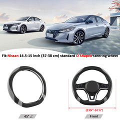 West Llama installed on Nissan Rogue flat-bottom wheel showing improved grip