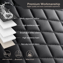 West Llama PU leather texture close-up durable spill-resistant finish