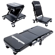 WheelX front view showing full padded platform and frame for ergonomic support