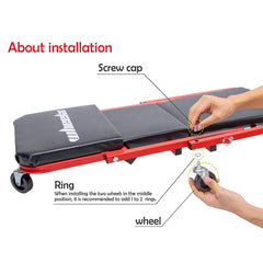 WheelX folded storage profile showing compact portability benefit