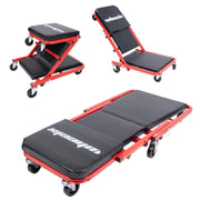 WheelX front view showing red frame and full-length support benefit