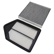 WHEELZEN front view of engine and cabin filters showing complete replacement set and fitment benefit