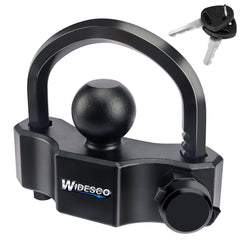 Widesco front view of coupler lock showing compact protection and quick security