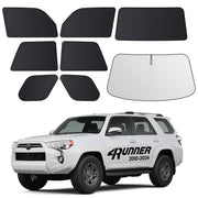 Wigoo front windshield shade showing precise fit and cooling benefit