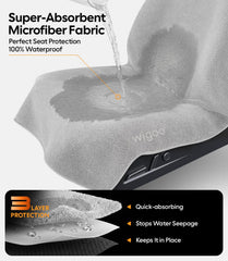 Wigoo backing detail showing silicone PVC granules for secure anti-slip grip