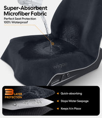 Wigoo silicone PVC anti slip backing closeup — prevents cover movement