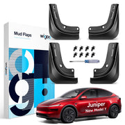Wigoo front packaging for Model Y Juniper showing included parts and fit benefits