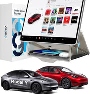 Wigoo front view of under screen organizer showing compact design and seamless fit