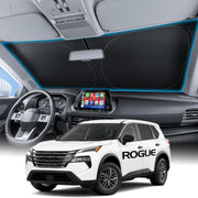 Wigoo installed on Nissan Rogue windshield showing full coverage and cooling benefit