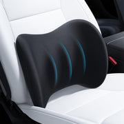 Wigoo lumbar pillow front view showing ergonomic shape and slim profile for comfortable support