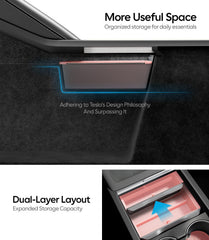 Wigoo organizer preserving large-cup holder while storing essentials securely