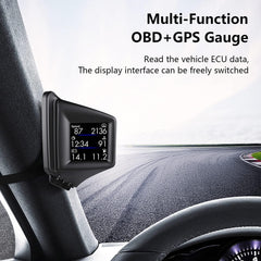 wiiyii HUD mounted on dashboard with clear readout and reduced distraction