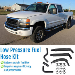 WIKIBB installed underbody on Duramax showing factory-fit routing and leak prevention