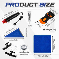 WILLBOND heat gun close-up showing ergonomic grip and adhesive-softening power