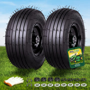 Wiltire front view of assembled wheel showing ready-to-install convenience