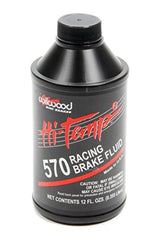 Wilwood 12 oz bottle front view shows label and high-temp performance