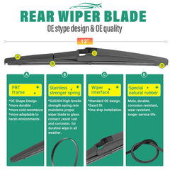 WINDSMILE blades installed on Toyota Yaris front windshield improving visibility