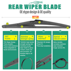 WINDSMILE installed front wipers on Nissan Juke improving visibility