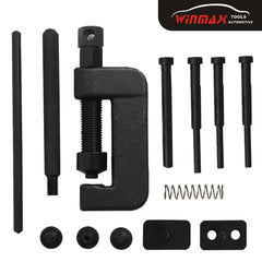WINMAX TOOLS AUTOMOTIVE close-up of pins and pin guides demonstrating correct sizing and precision