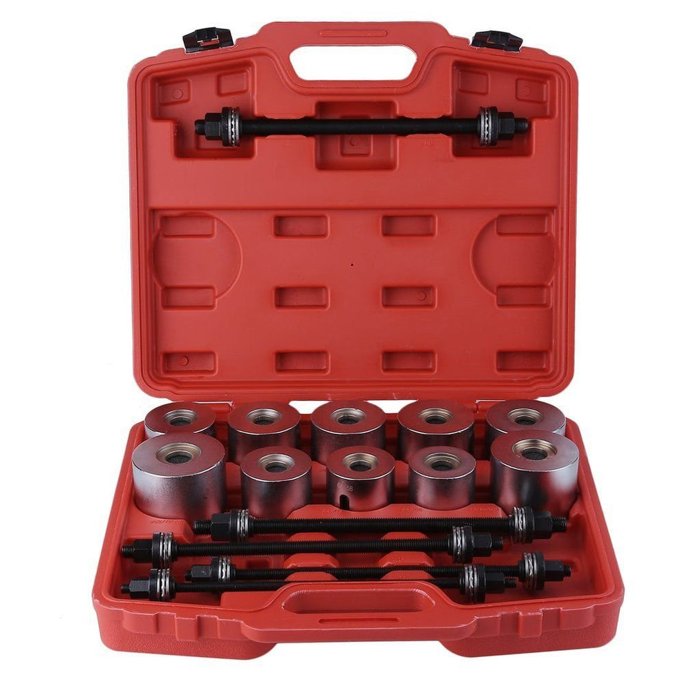 WINTOOLS front case open showing full 27-piece set and organized layout for fast access