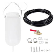 WINTOWIN front view of 1L auxiliary tank kit showing included parts and compact design benefit