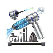 WINWEND front view showing compact cordless design and easy grip benefit