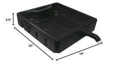 WirthCo Funnel King under vehicle for scale showing low profile that fits low clearance