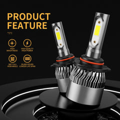 WISONDAP bulbs installed in headlight, demonstrating brighter nighttime visibility