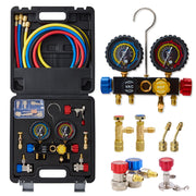 Wisscool manifold front view showing valves and ports for fast control