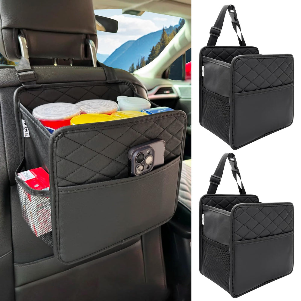 Witaxima front view of two organizers showing pockets and clean interior benefit