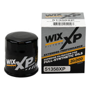 Wix 51358XP front view showing label and canister for confident fit