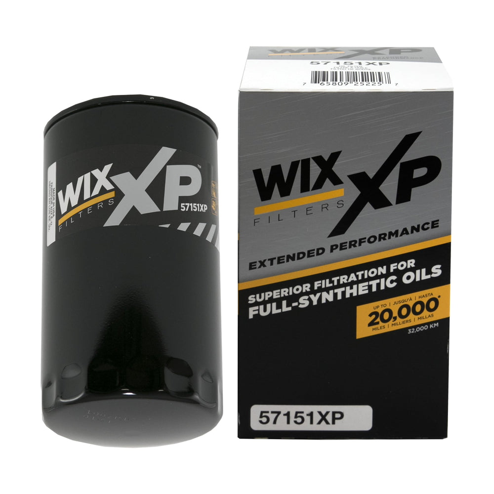 WIX 57151XP front view showing label and fitment, dependable filtration