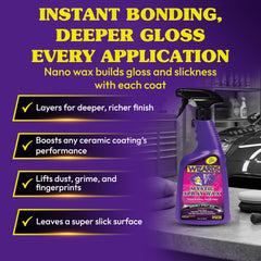 Wizards spray nozzle close-up for precise misting and easy application
