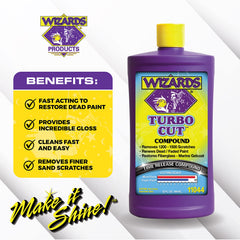 Wizards label closeup showing ingredients and usage instructions for clarity