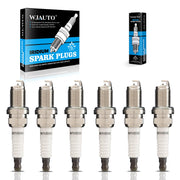 WJAUTO front packaging showing six iridium spark plugs and label benefit