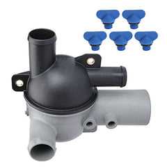 WLFINKMO close-up of included drain plug set proving easy block draining and maintenance